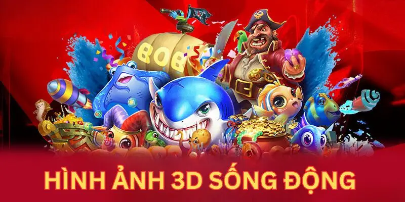 Hình ảnh 3D sống động là điểm hấp dẫn của bắn cá phát tài ABC8